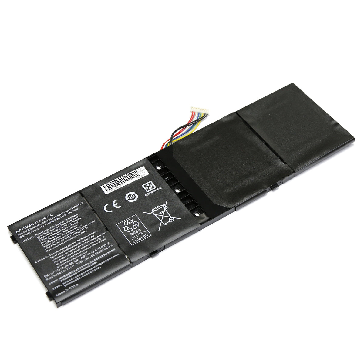 BATTERIE POUR PC PORTABLE ACER ASPIRE R7 / R7-571 / R7-571G / R7-572 / R7-572G - AL13B3K / AP13B3K / KT.00403.013 / AP13B8K - 15V 3560mAh-1
