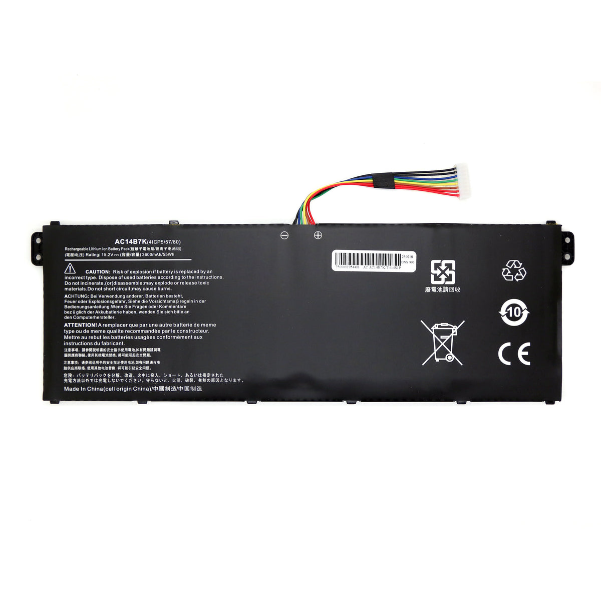 BATTERIE POUR PC PORTABLE ACER ASPIRE 5 A515-52 / A515-52G / A517-51 / A517-51G - AC14B7K - 15.2V 3600mAh-1