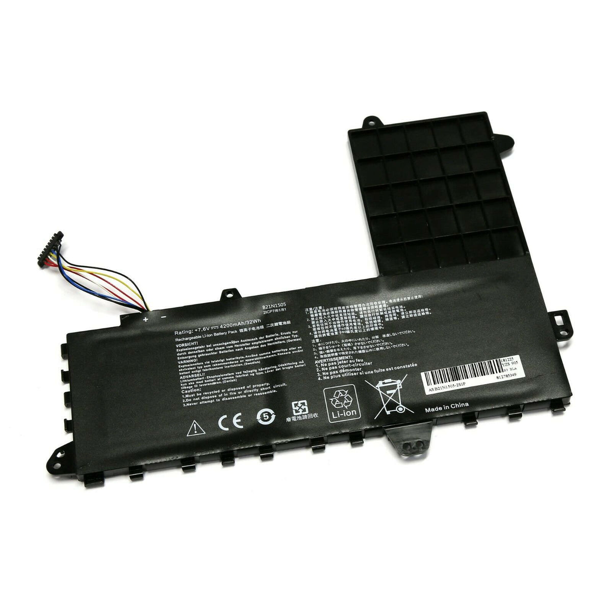 BATTERIE POUR PC PORTABLE ASUS E402 / E402N / E402M / E402MA - B21N1505 - 7.6V 4200mAh