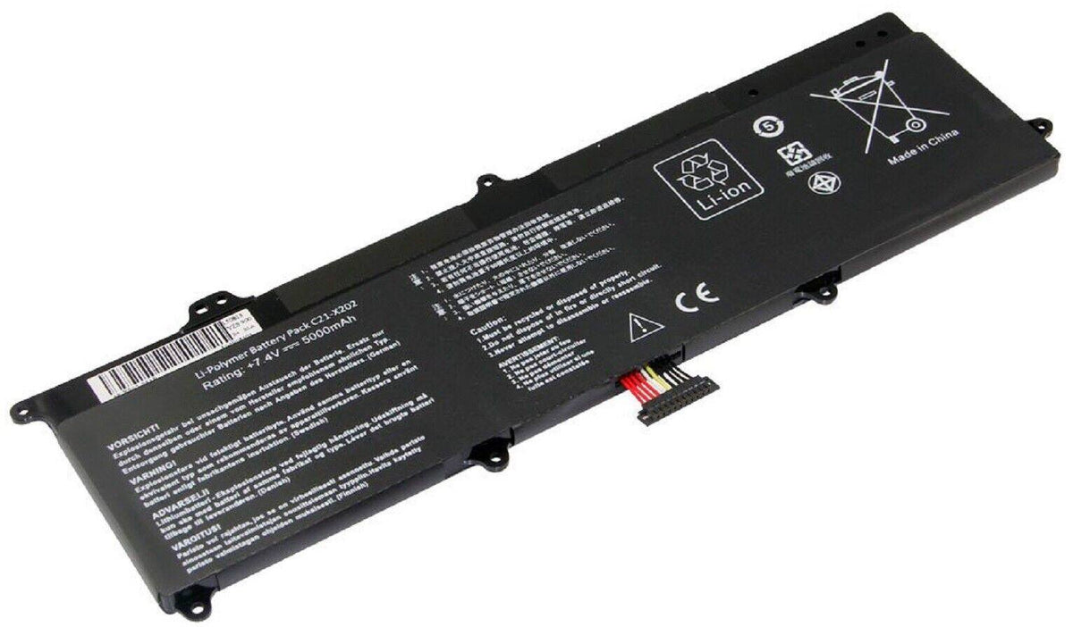 BATTERIE POUR PC PORTABLE ASUS VIVOBOOK X202E / S200L / X201E / S200E - C21-X202 - 7.4V 5000mAh