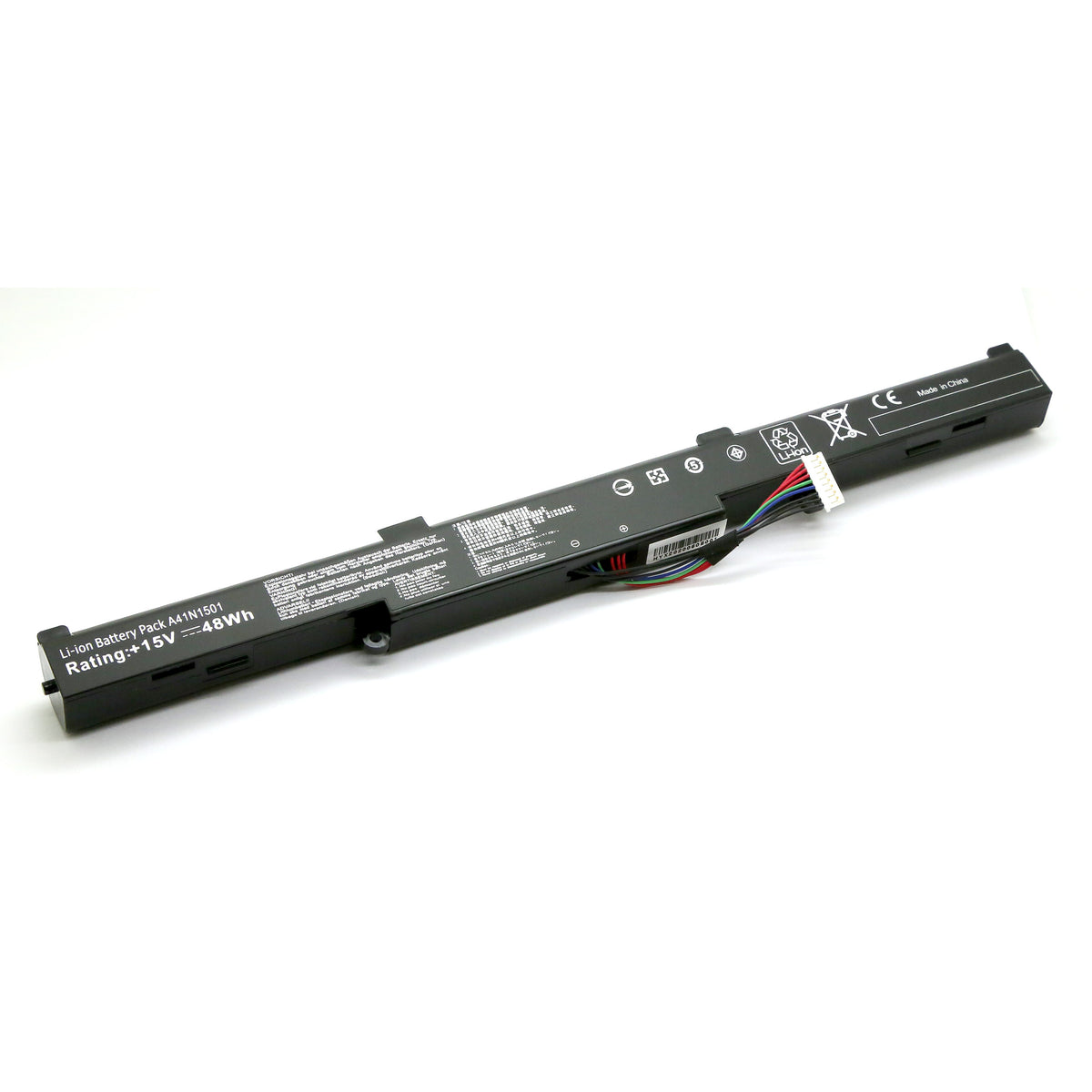 BATTERIE POUR PC PORTABLE ASUS ROG GL752 / GL752JW / GL752V / GL752VL - A41N1501 - 15V 2600mAh-1