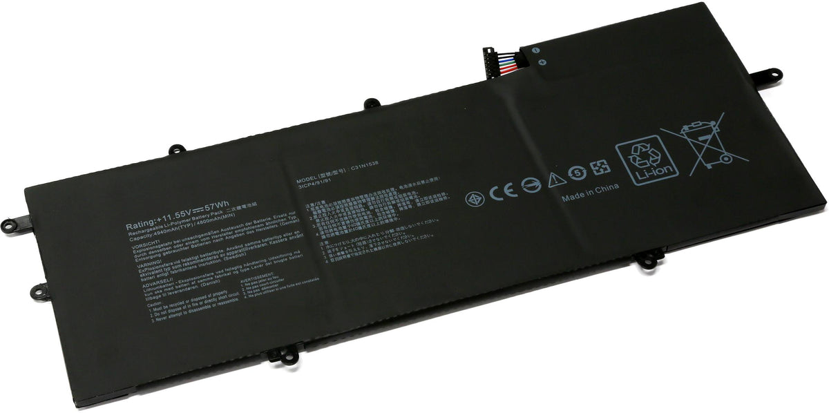 BATTERIE POUR PC PORTABLE ASUS ZENBOOK FLIP Q324UA / Q324UAK / UX360UA / UX360UAK - C31N1538 - 11.55V 4800mAh