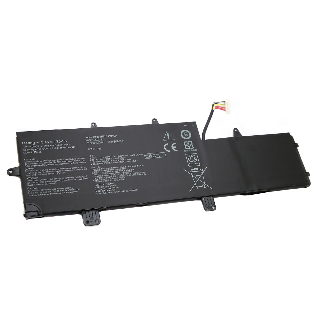 BATTERIE POUR PC PORTABLE ASUS ZenBook Pro 14 UX480 / UX480FD / UX450FD  - C41N1804 - 15.4V 4550mAh-1