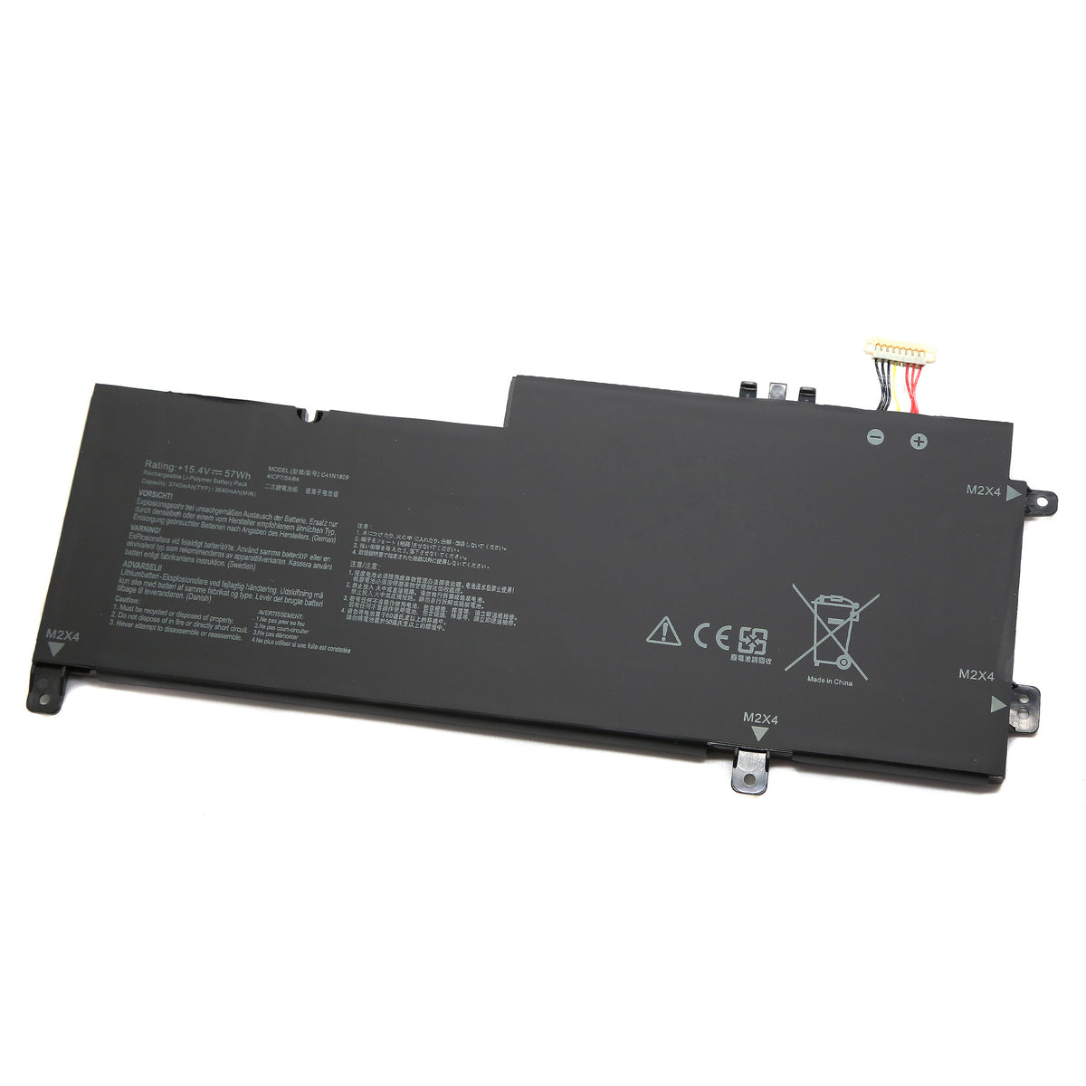 BATTERIE POUR PC PORTABLE ASUS Zenbook Flip 15 UX562FD / UX562FDX / UX562FN  - C41N1809 - 15.4V 3740mAh