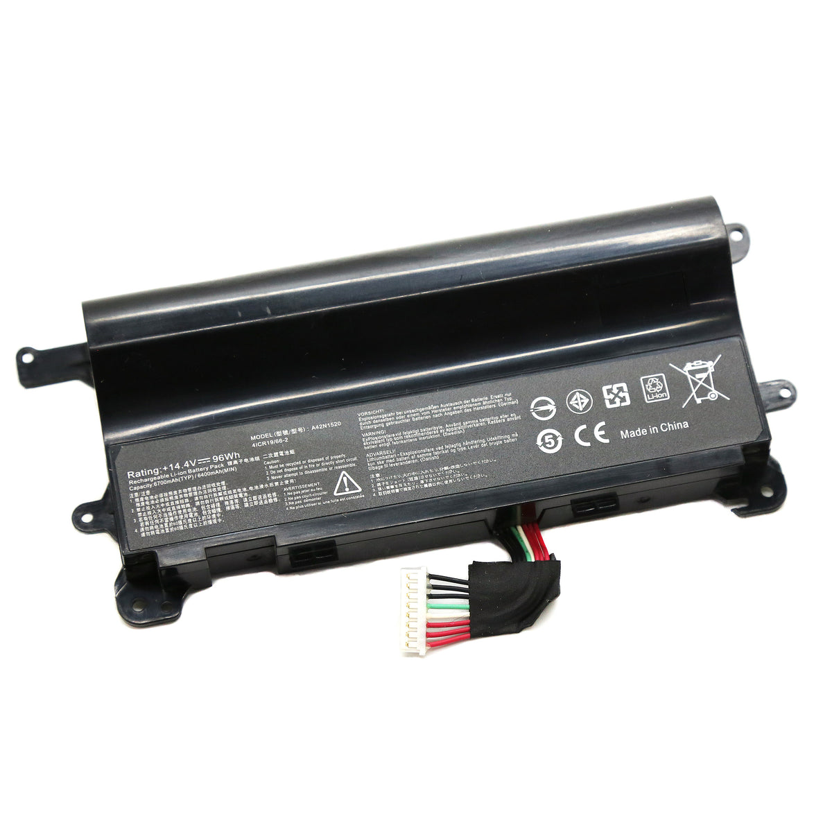 BATTERIE POUR PC PORTABLE ASUS ROG G752VS / G752VY / GFX72 / GFX72V  - A42N1520 - 14.4V 6400mAh