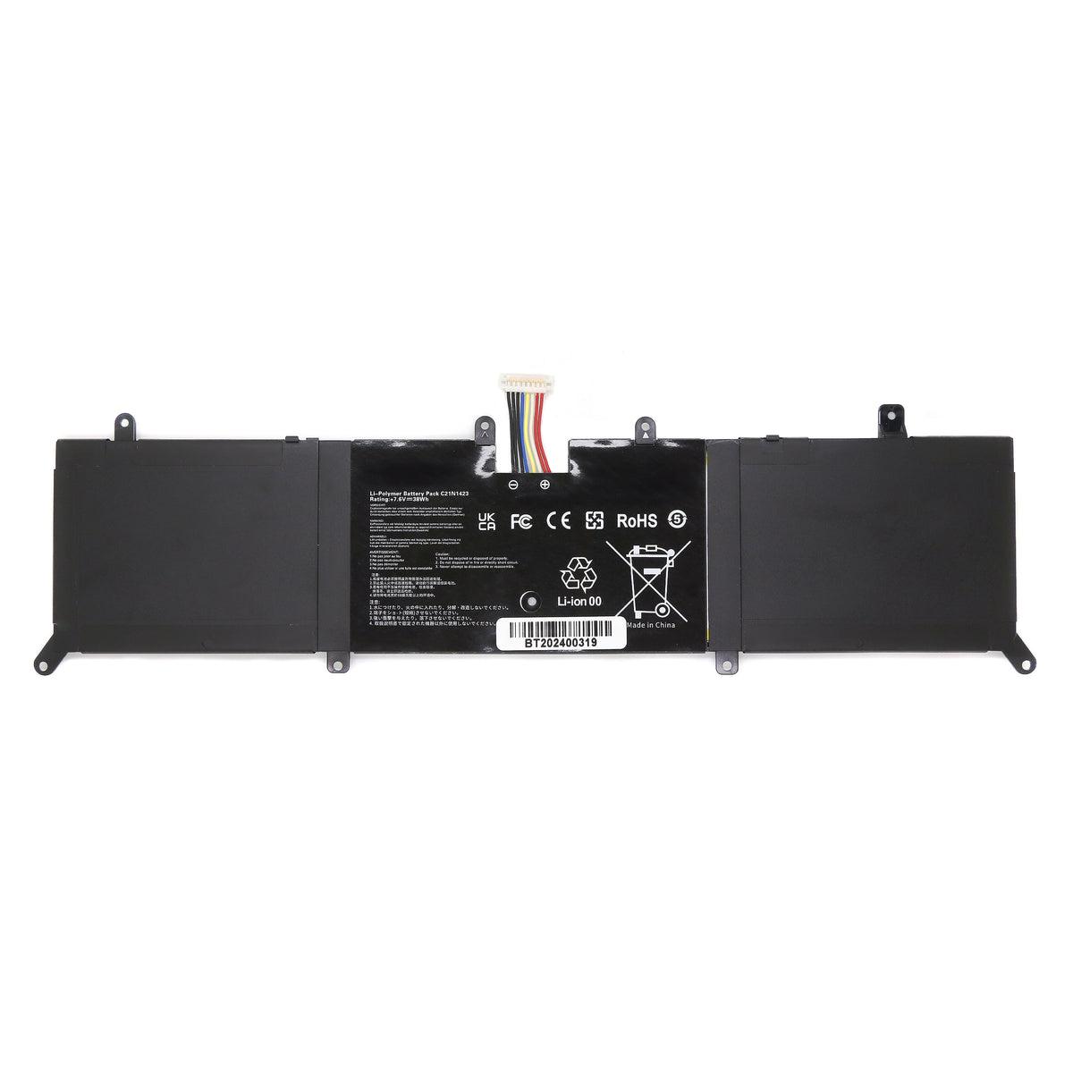 BATTERIE POUR PC PORTABLE ASUS X302L / X302LA / X302LJ / X302U / X302UA / X302UJ - C21N1423 - 7.6V 38Wh-1