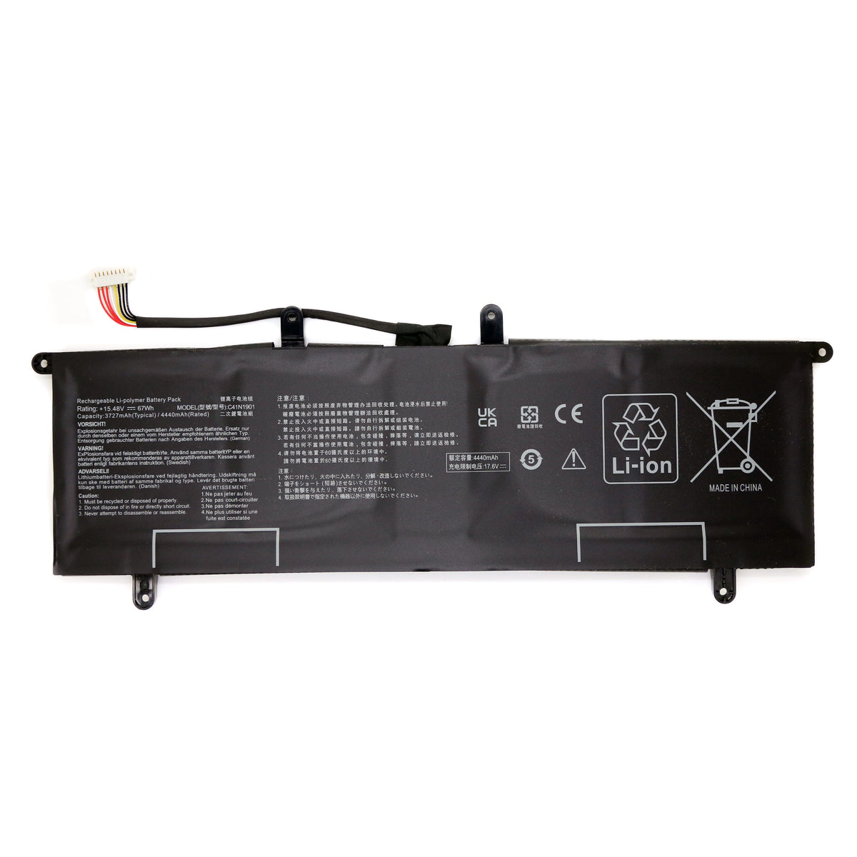 BATTERIE POUR PC PORTABLE ASUS ZENBOOK DUO 14 UX481F / UX481FA - C41N1901 - 15.48V 4440mAh