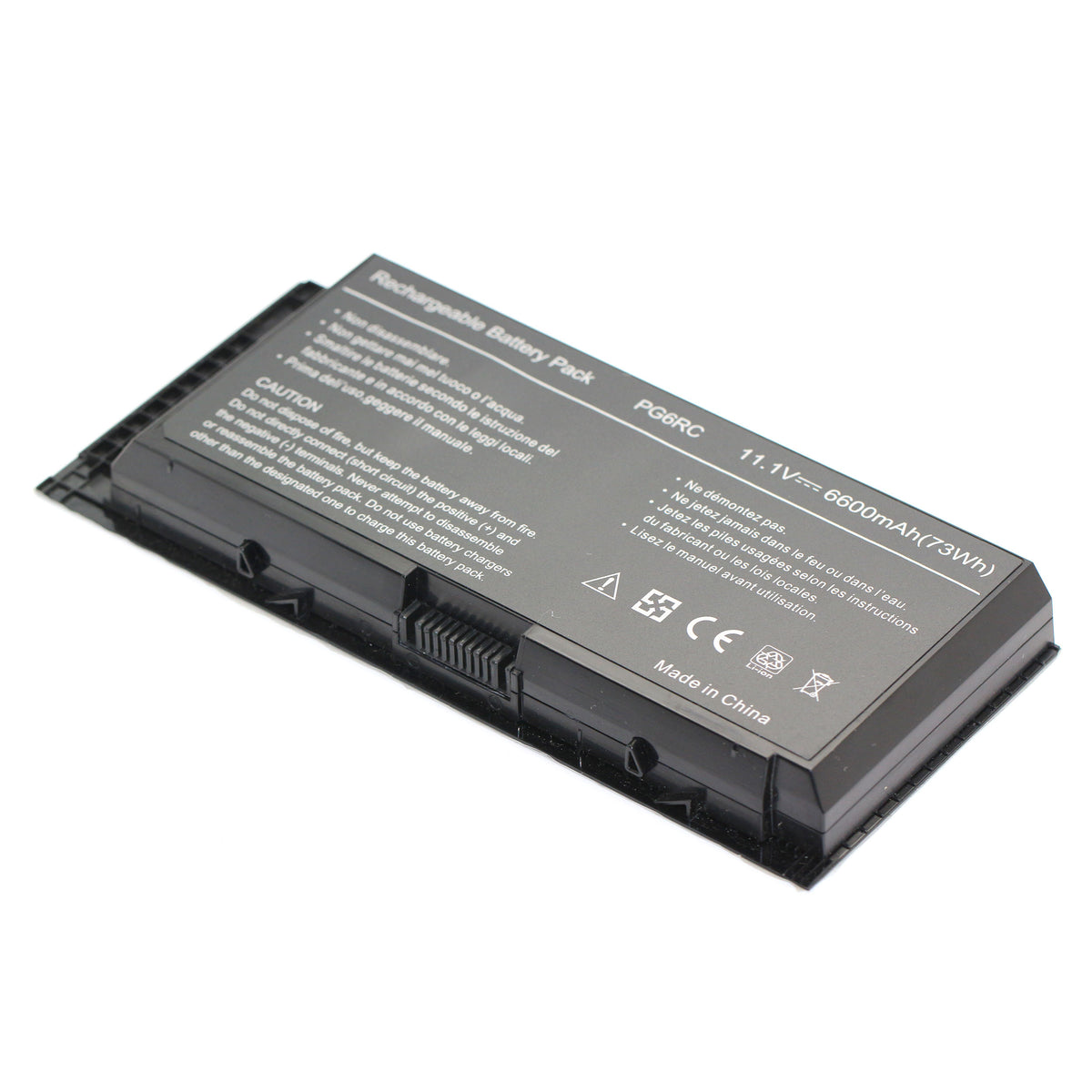 BATTERIE POUR PC PORTABLE DELL PRECISION M4600 / M4700 / M6600 / M6700 - PG6RC - 11.1V 6600mAh-1
