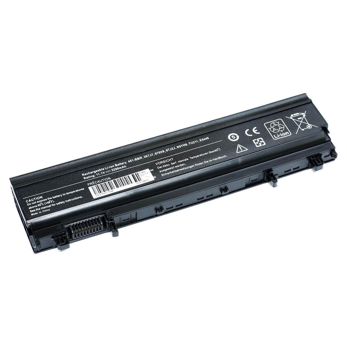 BATTERIE POUR PC PORTABLE DELL LATITUDE 14 E5440 - 3K7J7 / 970V9 / 9TJ2J - 11.1V 5200mAh-1