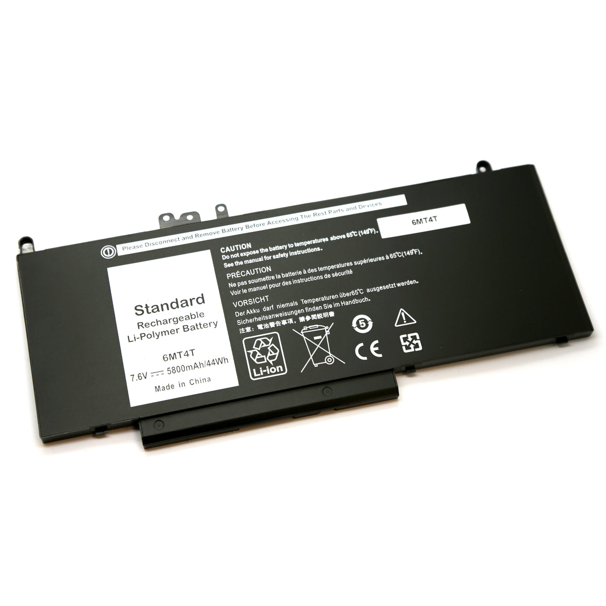 BATTERIE POUR PC PORTABLE DELL LATITUDE E5450 / E5470 / E5550 / E5570 – 6MT4T – 7.6V 5800mAh