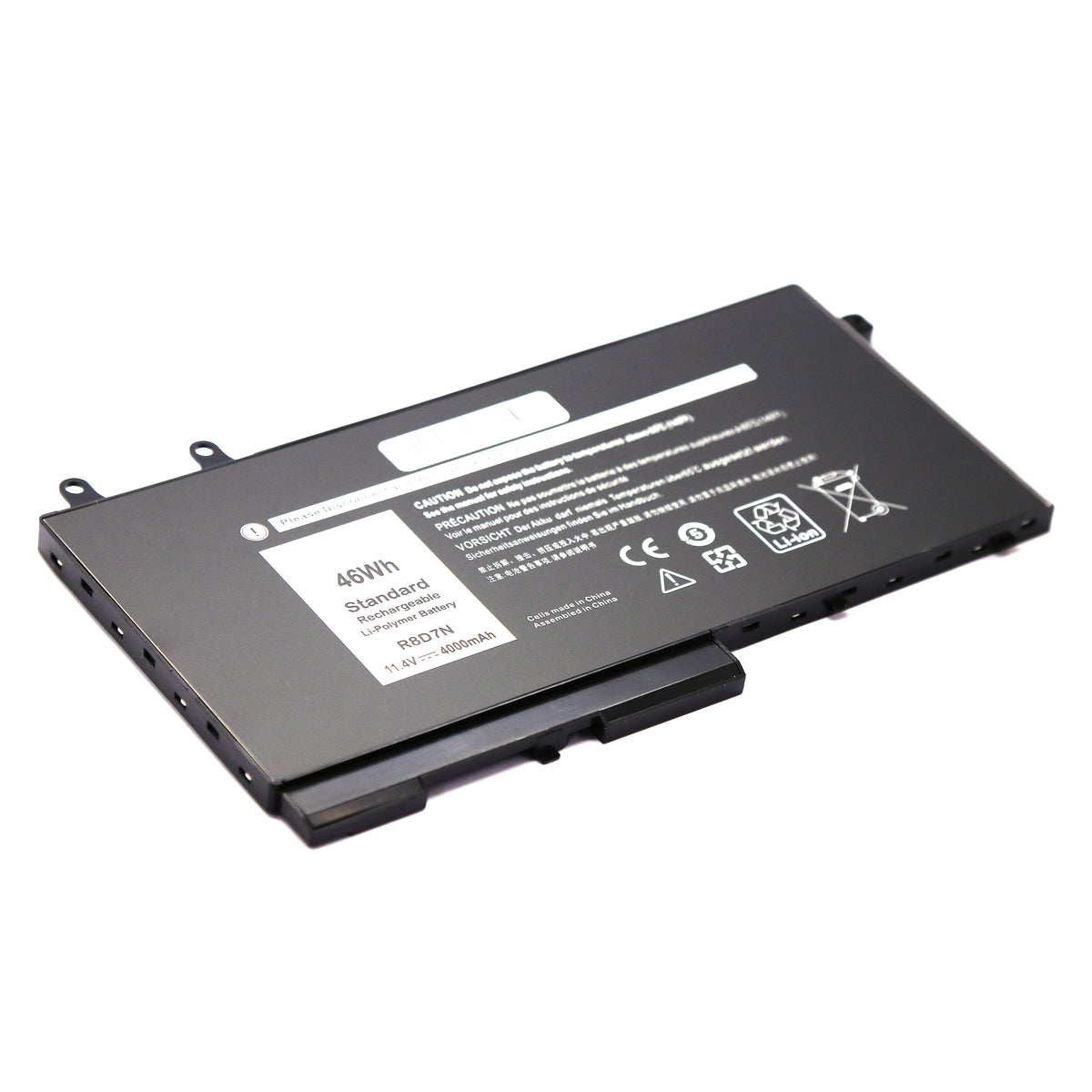 BATTERIE POUR PC PORTABLE DELL INSPIRON 7500 / 7506 / 7590 / 7591 / 7706 / 7791 - R8D7N - 11.4V 4000mAh