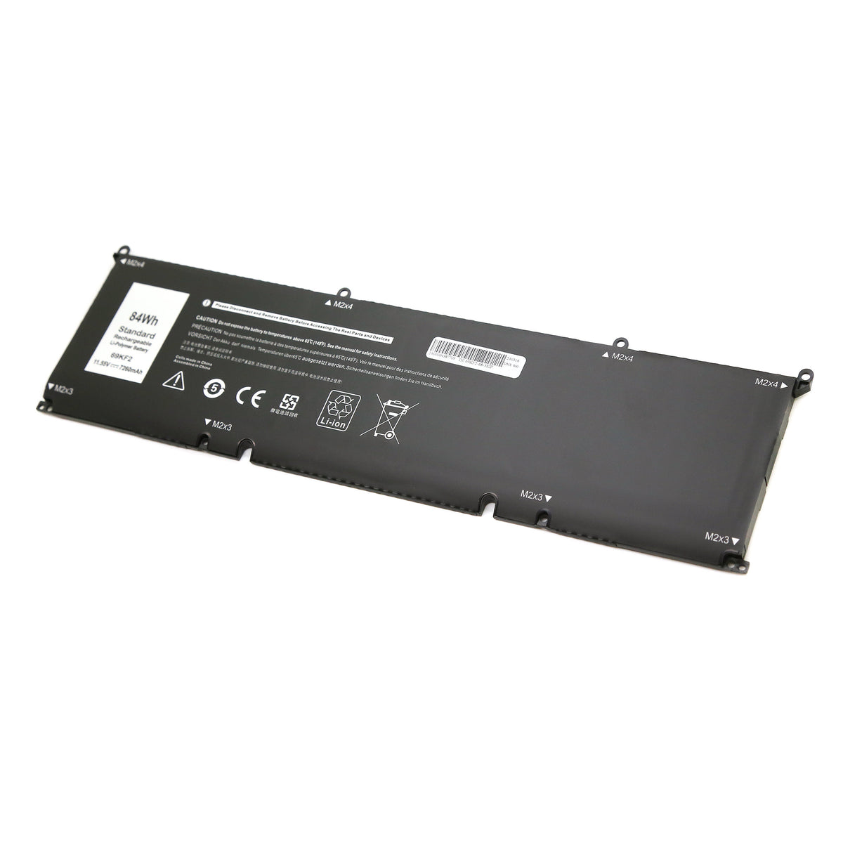 BATTERIE POUR PC PORTABLE DELL XPS 15 9500 / 9510 / 9520 - 69KF2 / 70N2F / M59JH - 11.55V 7260mAh-1