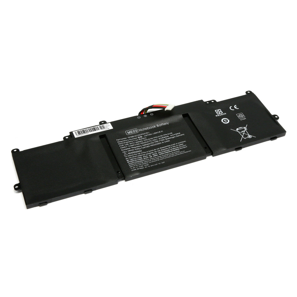 BATTERIE POUR PC PORTABLE HP STREAM 11 PRO / 11 PRO G3 / 11-D / 13-C - ME03XL - 11.4V 37Wh