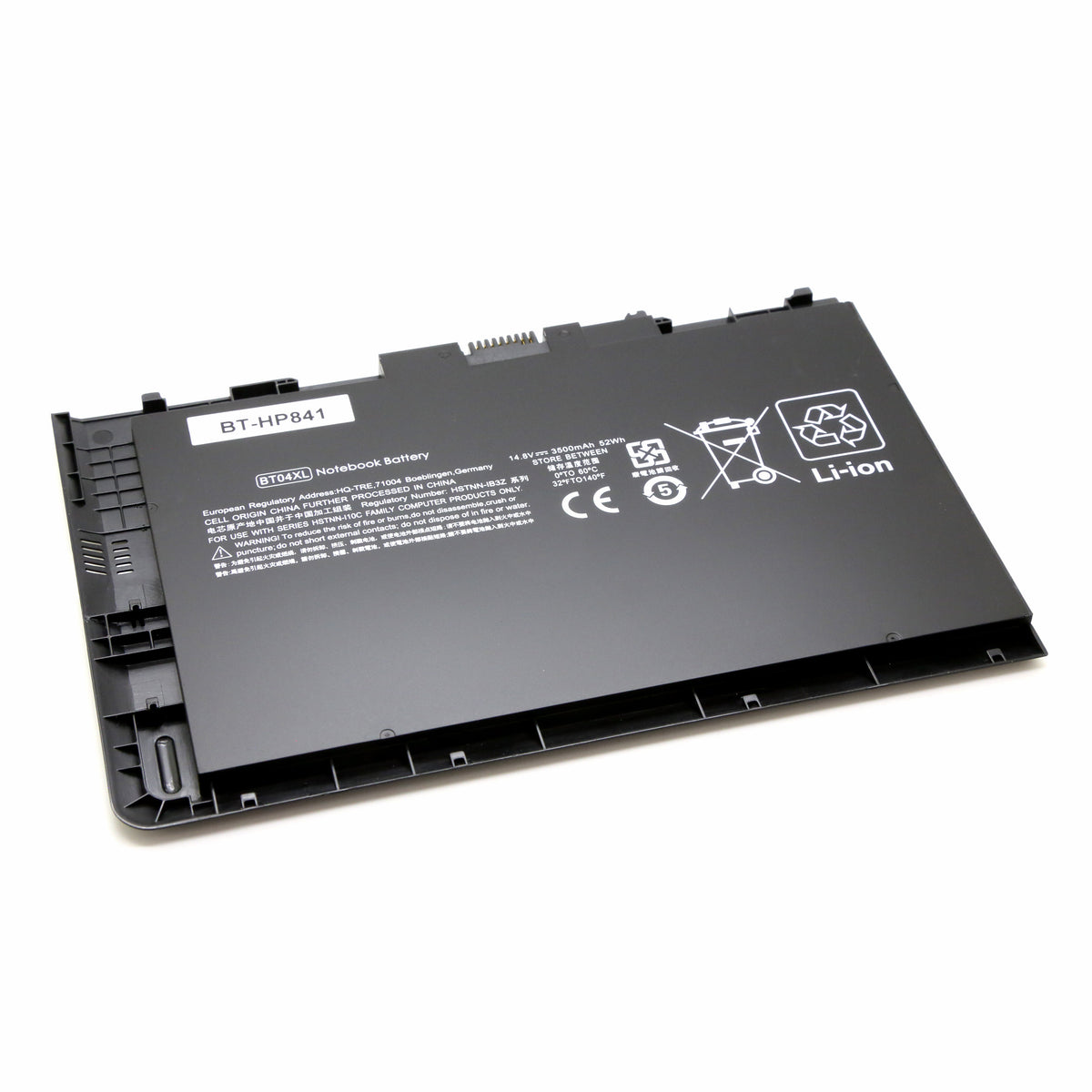 BATTERIE POUR PC PORTABLE HP ELITEBOOK FOLIO 9470 / 9480 / 9470M / 9480M / 1040 G1 - BT04XL / BA06XL - 14.8V 3500mAh-1