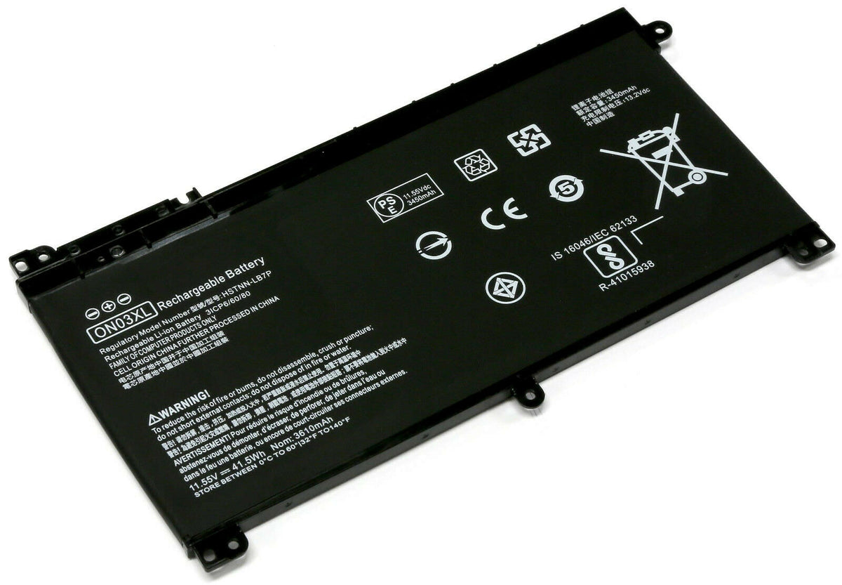 BATTERIE POUR PC PORTABLE HP STREAM 14-AX000 / 14-AX010WM / 14-AX020WM - 0N03XL / BI03XL - 11.55V 3610mAh