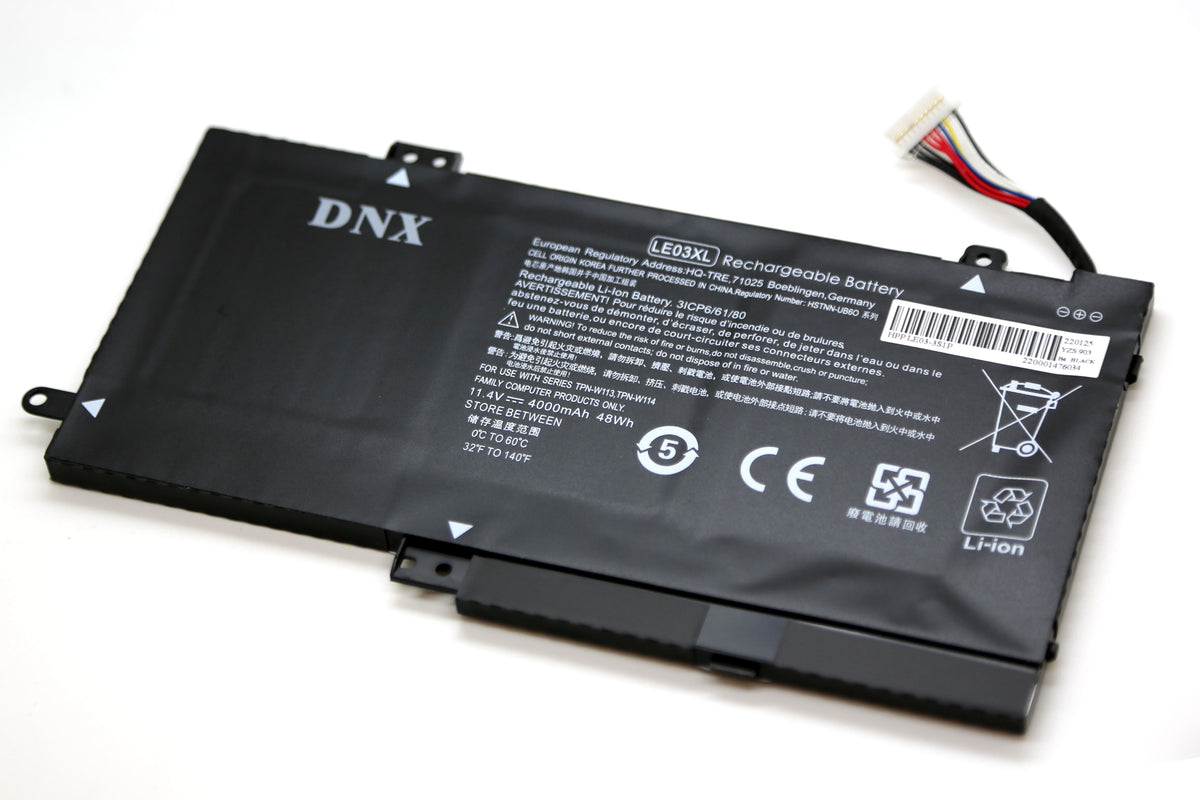 BATTERIE POUR PC PORTABLE HP ENVY X360 15-W000 / 15-W000NA - LE03XL - 11.4V 4000mAh-1
