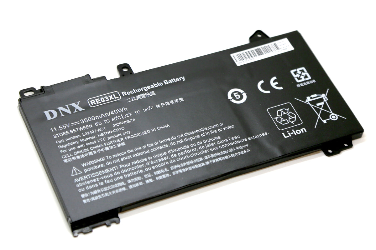 BATTERIE POUR PC PORTABLE HP PROBOOK 440 G6 / 455R G6 / 430 G6 / 445R G6 / 450 G6 / 445 G6 / 455 G6 - RE03XL - 11.55V 3500mAh-1