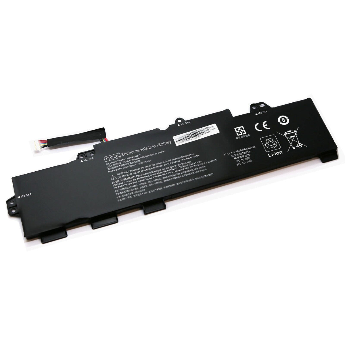 BATTERIE POUR PC PORTABLE HP ELITEBOOK 755 G5 / 850 G5 / 850 G6 - TT03XL - 11.1V 4400mAh