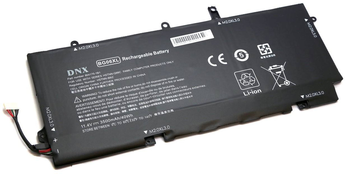 BATTERIE POUR PC PORTABLE HP ELITEBOOK 1040 G3 - BG06XL - 11.4V 3600mAh