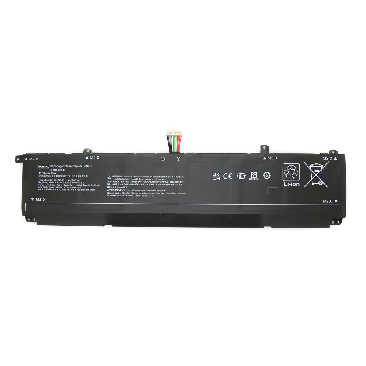 BATTERIE POUR PC PORTABLE HP OMEN 17-CK1001NW / 17-CK1002NT - WK06XL - 11.58V 83Wh-1