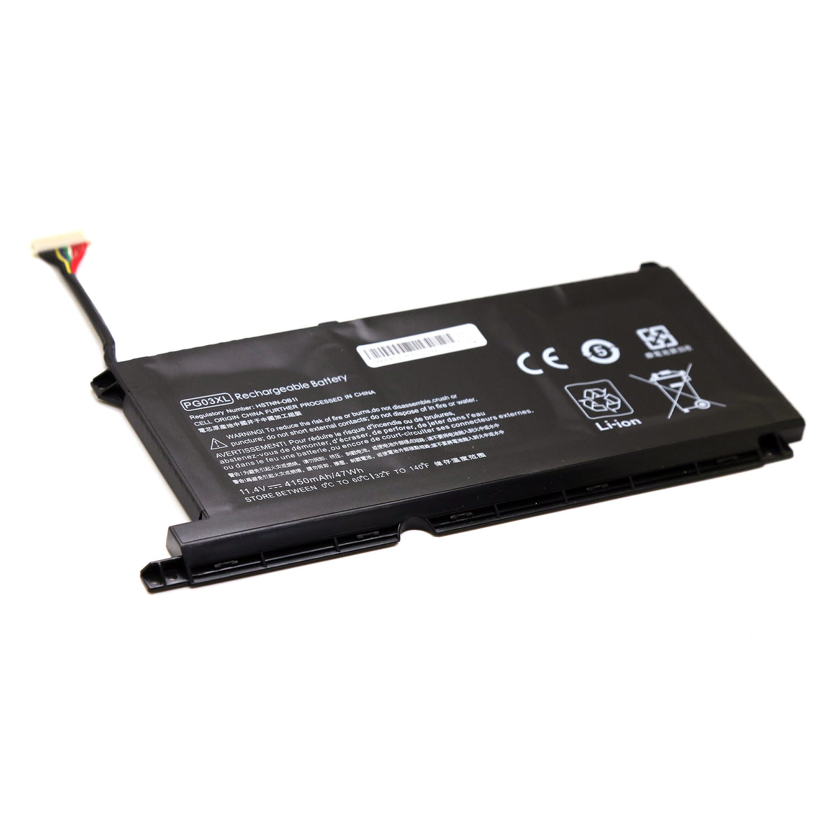 BATTERIE POUR PC PORTABLE HP PAVILION GAMING 15-DK0000 / 15-DK1000 - PG03XL - ﻿11.4V 4150mAh
