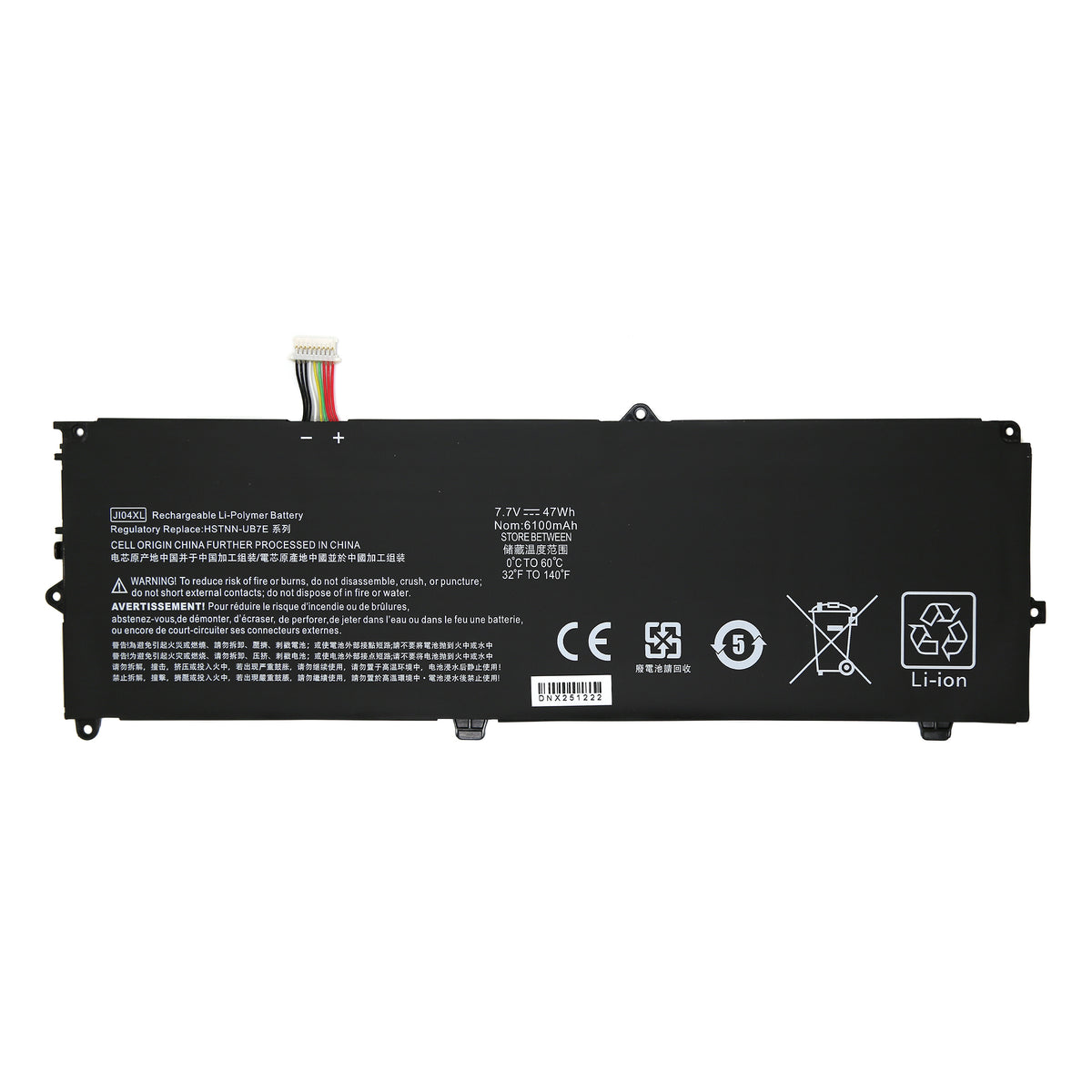 BATTERIE POUR PC PORTABLE HP Elite x2 1012 Gen 2 - ji04xl - 7.4V 47Wh-2