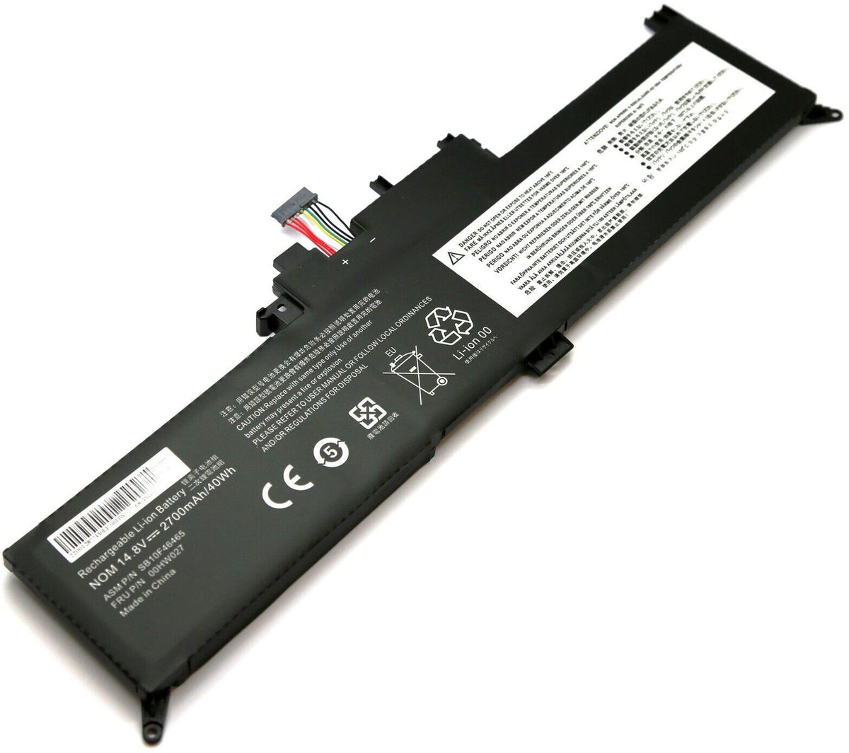 BATTERIE POUR PC PORTABLE LENOVO THINKPAD YOGA 260 - 00HW026 / 00HW027 - 14.8V 2700mAh