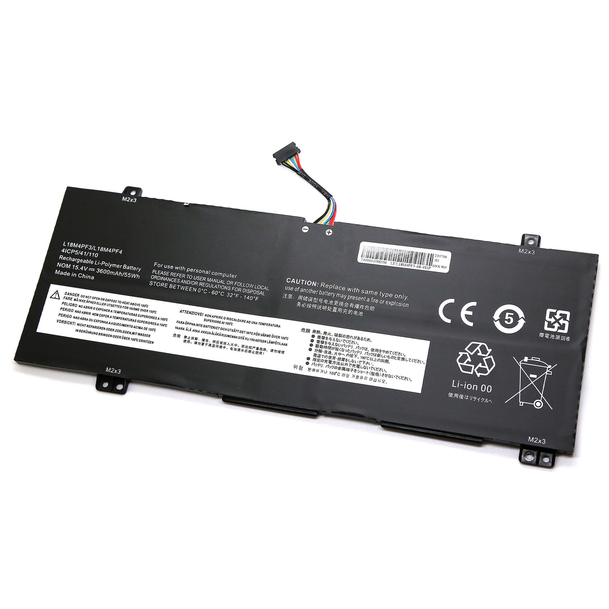 BATTERIE POUR PC PORTABLE LENOVO IDEAPAD S540-14API / S540-14IML - L18M4PF3 / L18M4PF4 / L18C4PF3 - 15.4V 3600mAh
