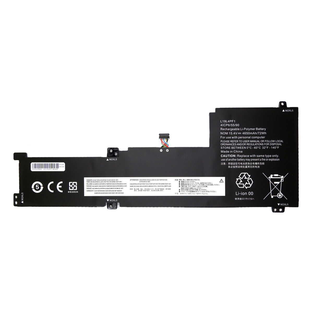 BATTERIE POUR PC PORTABLE LENOVO IDEAPAD 5 15ALC05 / 15ARE05 - L19L4PF1 - 15.4V 4650mAh