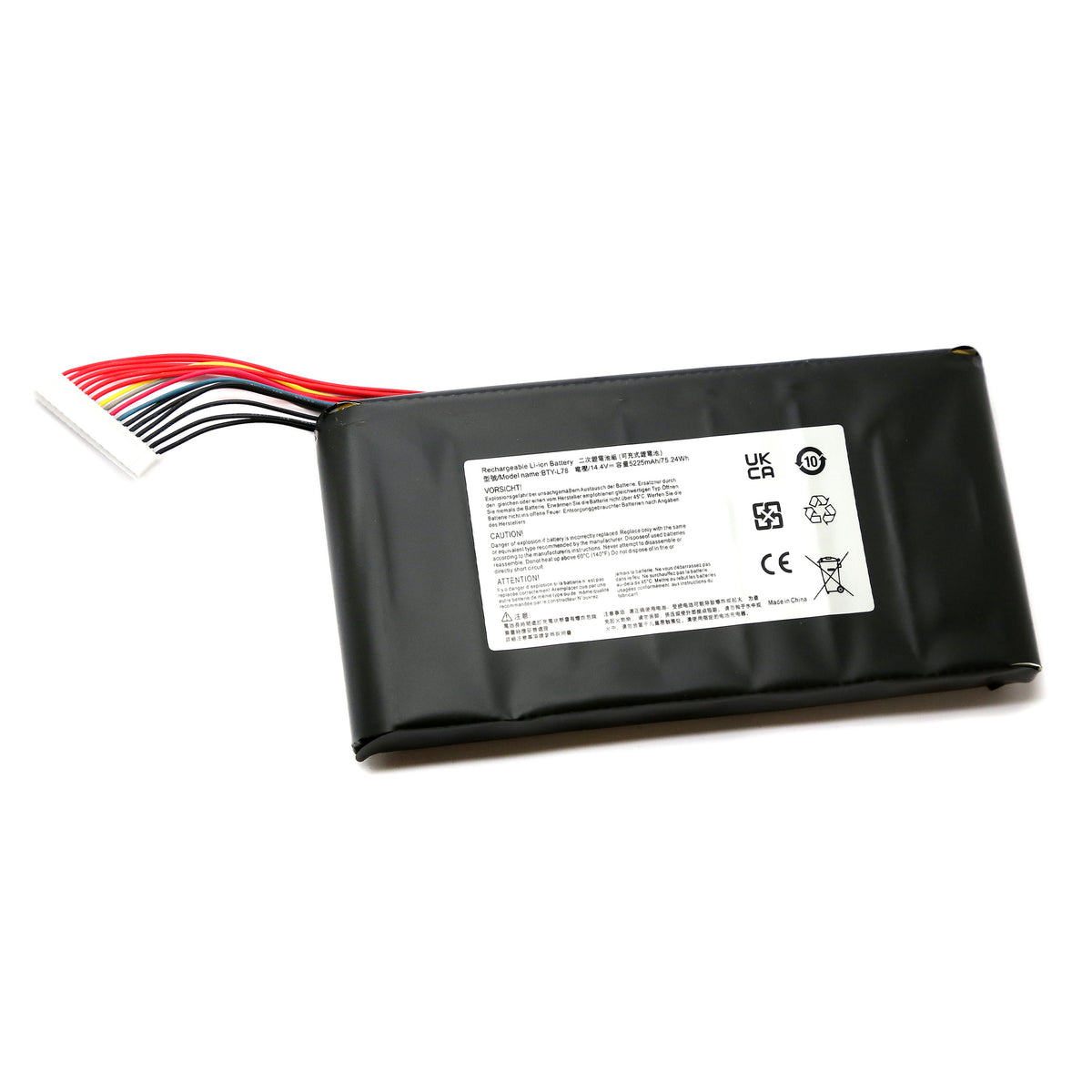 BATTERIE POUR PC PORTABLE MSI GT62VR / GT63 / GT73 / GT73EVR - BTY-L78 - 14.4V 5225mAh