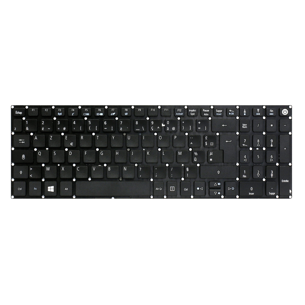 CLAVIER FRANÇAIS AZERTY POUR ACER ASPIRE E5-522 / E5-522G / E5-523 / E5-523G-1