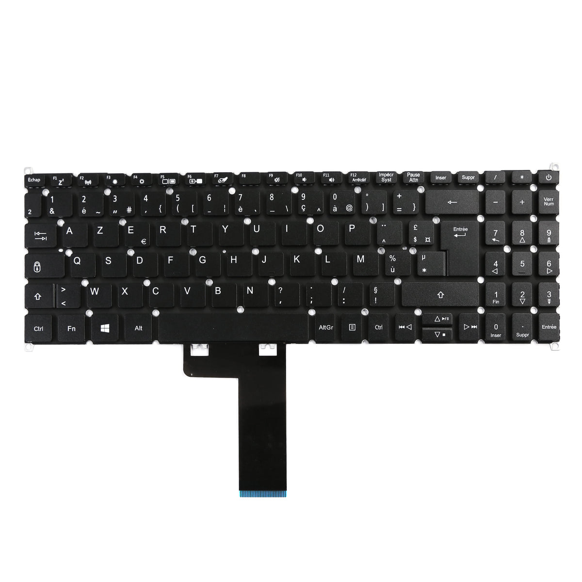 CLAVIER FRANÇAIS AZERTY POUR PC PORTABLE ACER ASPIRE 3 A315-42 / A315-42G / A315-54 / A315-54K-1