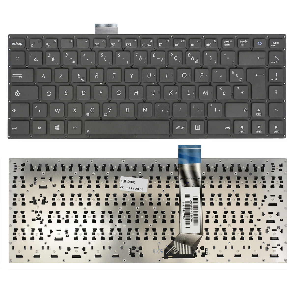 CLAVIER FRANÇAIS AZERTY POUR PC PORTABLE ASUS VIVOBOOK S400C / S400CA / S451LN / V400C / V400CA