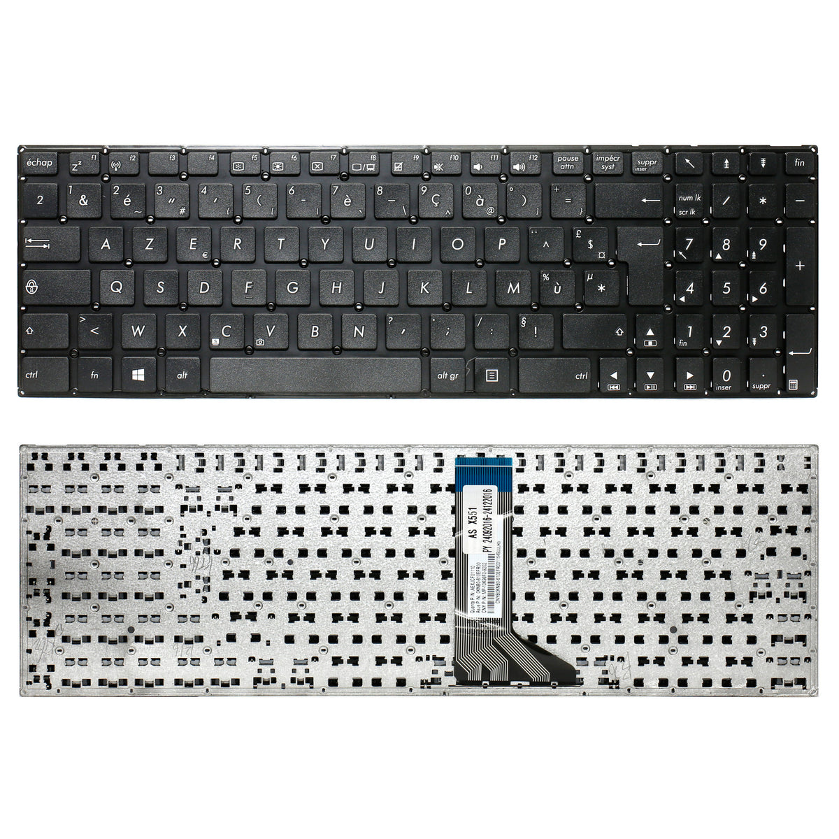 CLAVIER FRANÇAIS AZERTY POUR PC PORTABLE ASUS A551CA / A553MA / A555LA / A555LB / A555LD / A555LF-1