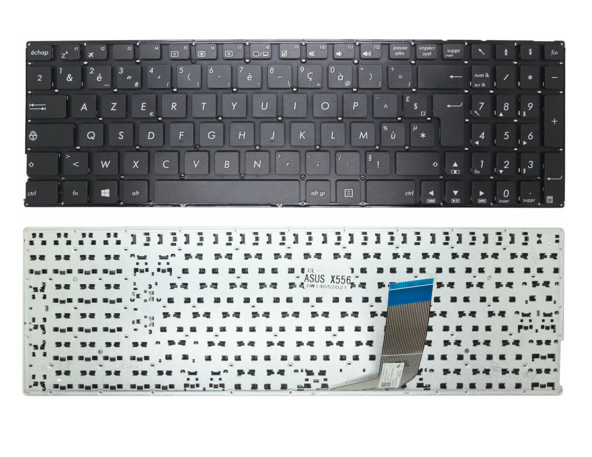 CLAVIER FRANÇAIS AZERTY POUR PC PORTABLE ASUS X556 / X556U / X556UA / X556UB / X556UF / X556UJ / X556UQ / X556UR / X556UV