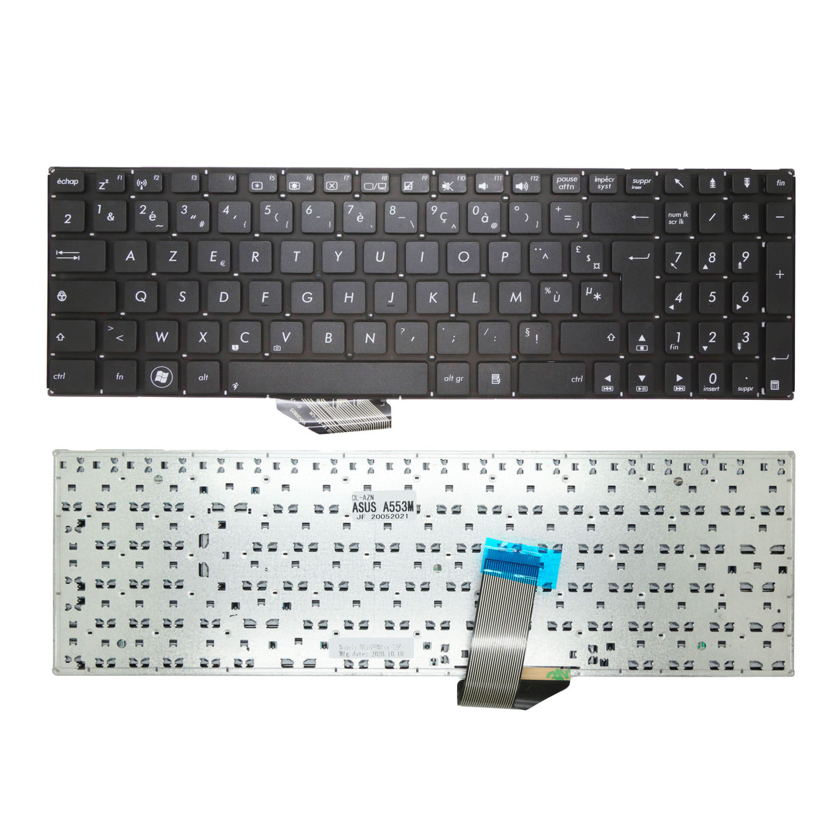 CLAVIER FRANÇAIS AZERTY POUR PC PORTABLE ASUS K553MA / F553M / F553MA / A553M / A553MA / X503M / X503MA / R515M