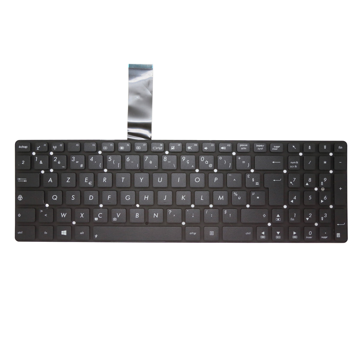 CLAVIER FRANÇAIS AZERTY POUR PC PORTABLE ASUS R500A / R500V / R500VD / R500VJ / R500VM / R500VS