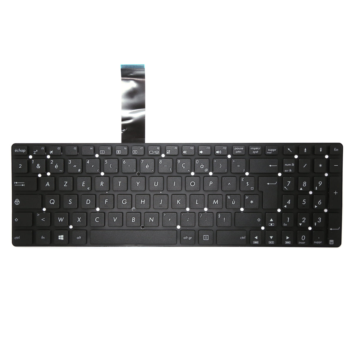 CLAVIER FRANÇAIS AZERTY POUR PC PORTABLE ASUS X751L / X751LD / X751LJ / X751LK / X751LX / X751M / X751MA / X751MD / X751MJ