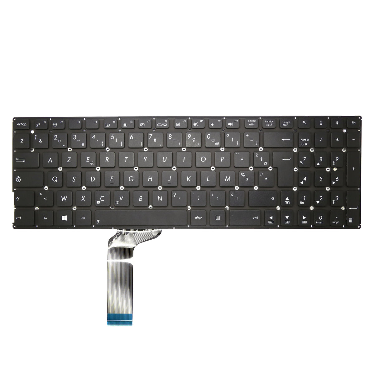 CLAVIER FRANÇAIS AZERTY POUR PC PORTABLE ASUS K756U / K756UA / K756UB / K756UJ / K756UQ / K756UV / K756UX