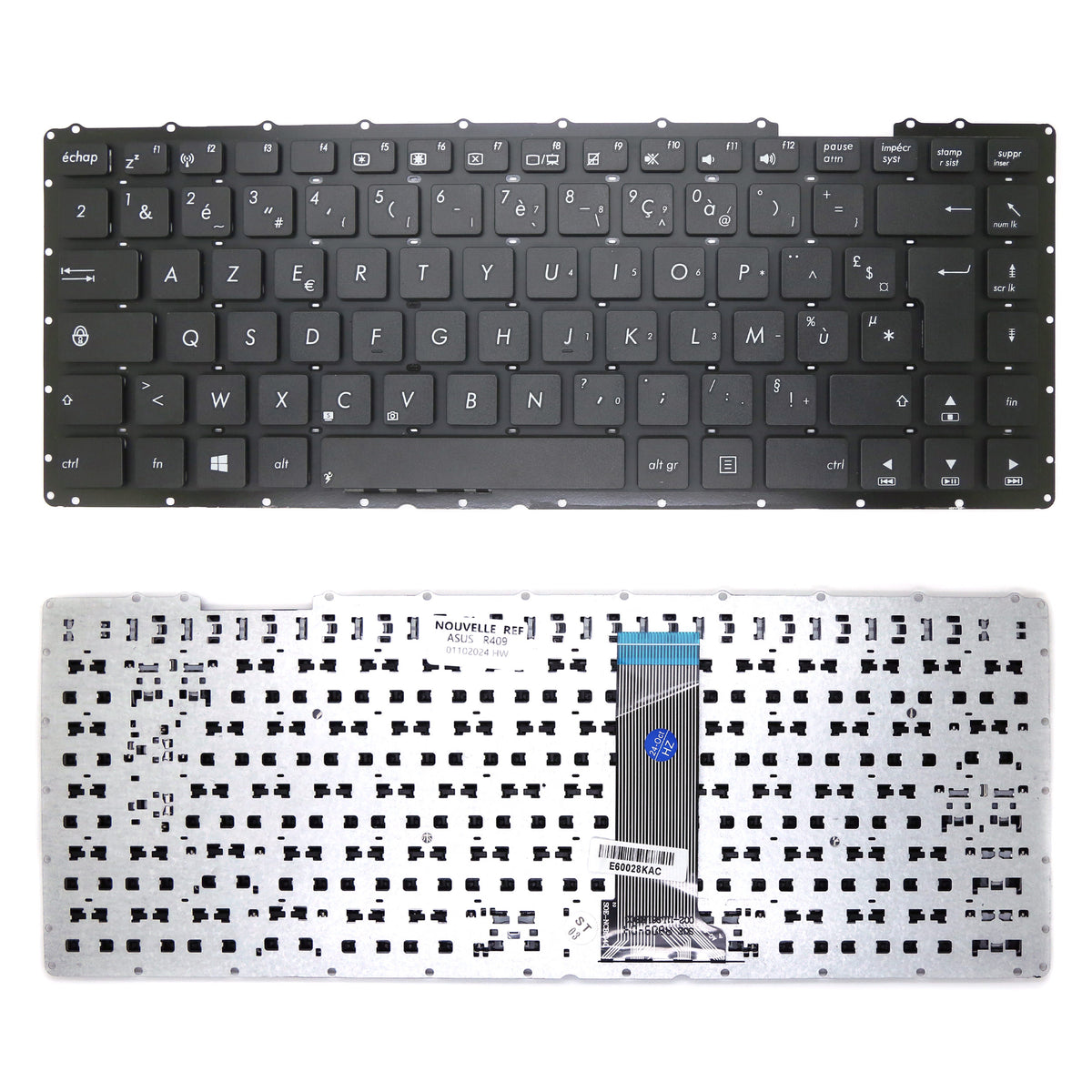 CLAVIER FRANÇAIS AZERTY POUR PC PORTABLE ASUS X451 / X451E / X453 / X453S / X455 / A455 / X451C / X453M
