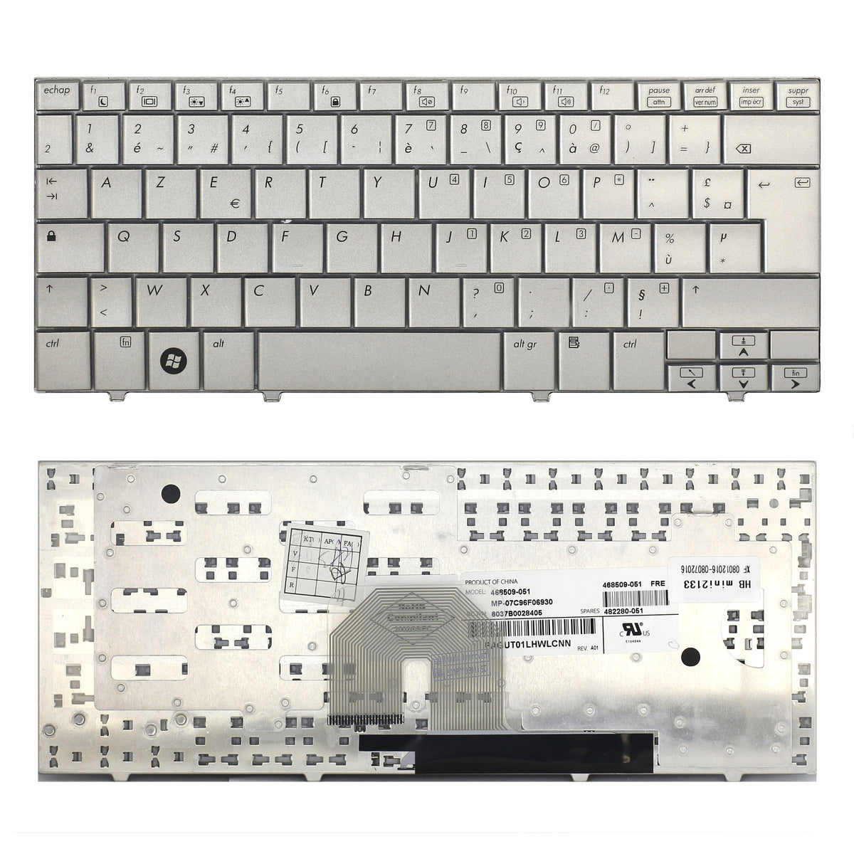CLAVIER FRANÇAIS AZERTY POUR PC PORTABLE HP MINI-NOTE 2140 / 2133-1