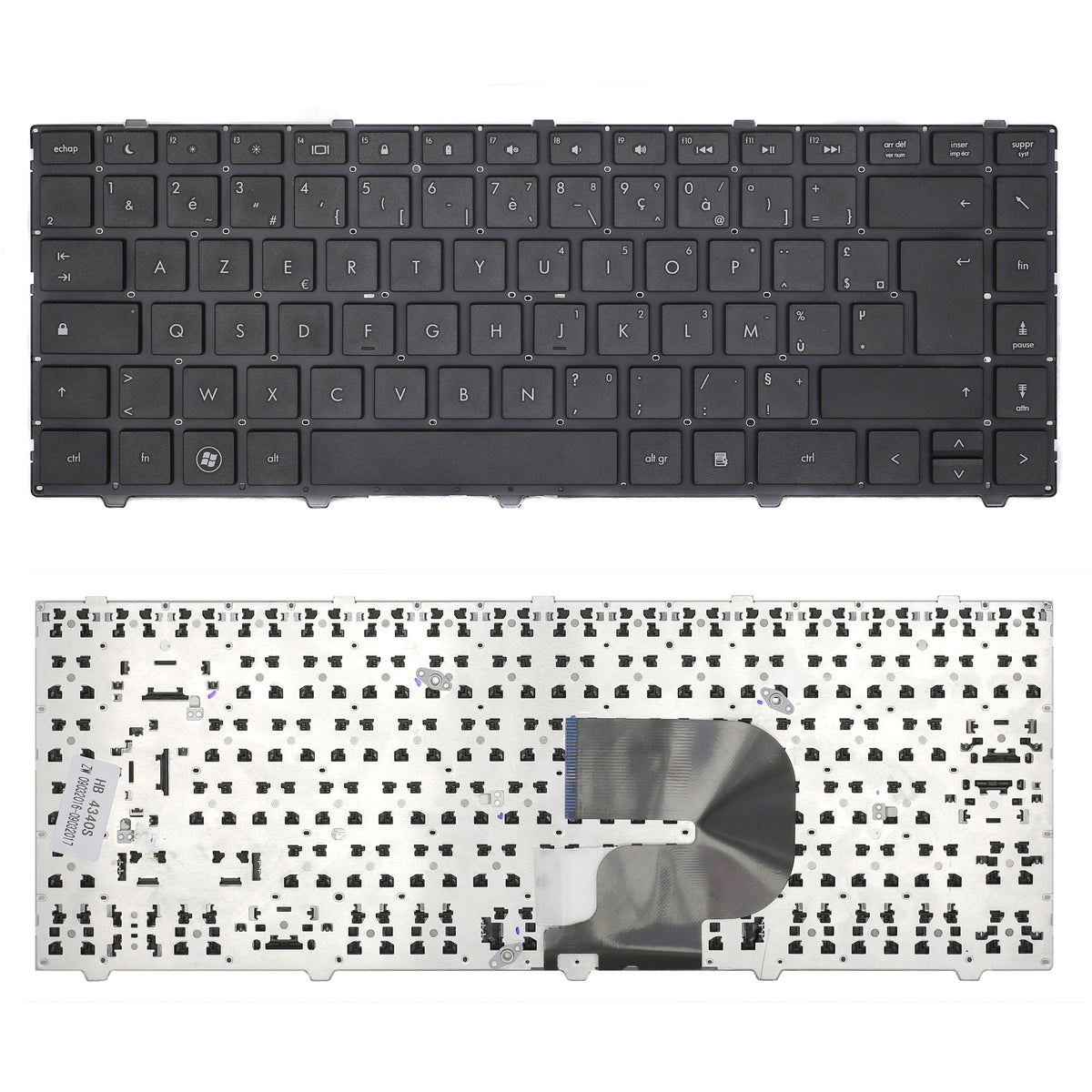 CLAVIER FRANÇAIS AZERTY POUR PC PORTABLE HP PROBOOK 4340S / 4341S / 4345S / 4346S / 4441S - NSK-CH1SW