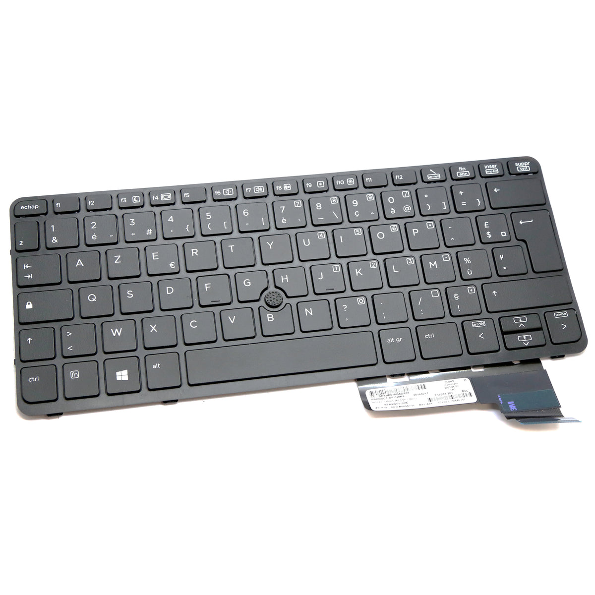 CLAVIER FRANÇAIS AZERTY POUR PC PORTABLE HP ELITEBOOK 720 G1 / 720 G2 / 725 G2 / 820 G1 / 820 G2 + TRACKPOINT-1