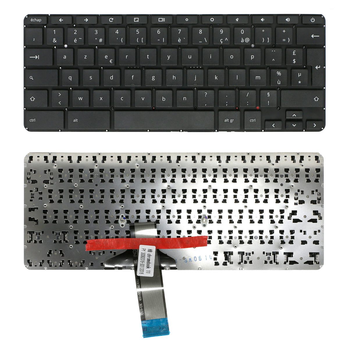 CLAVIER FRANÇAIS AZERTY POUR PC PORTABLE HP PAVILION 11-2000 - 9Z.NBTSQ.20F / 788699-051