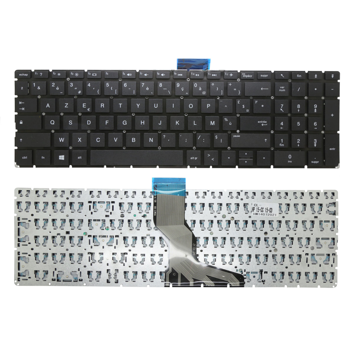 CLAVIER FRANÇAIS AZERTY POUR PC PORTABLE HP PAVILION 15-CC / 15-CD / 15Q-BD / 17G-BR SERIES