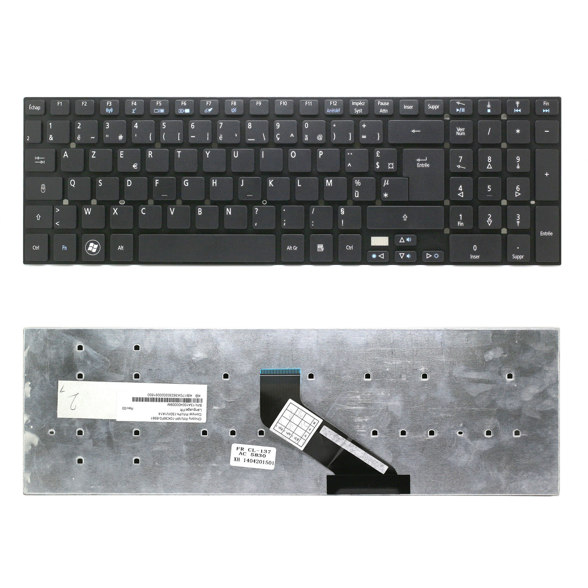CLAVIER FRANÇAIS AZERTY POUR ACER ASPIRE 5755 / 5755G / 5830 / 5830G / 5830T / 5830TG / 5830TZ-1