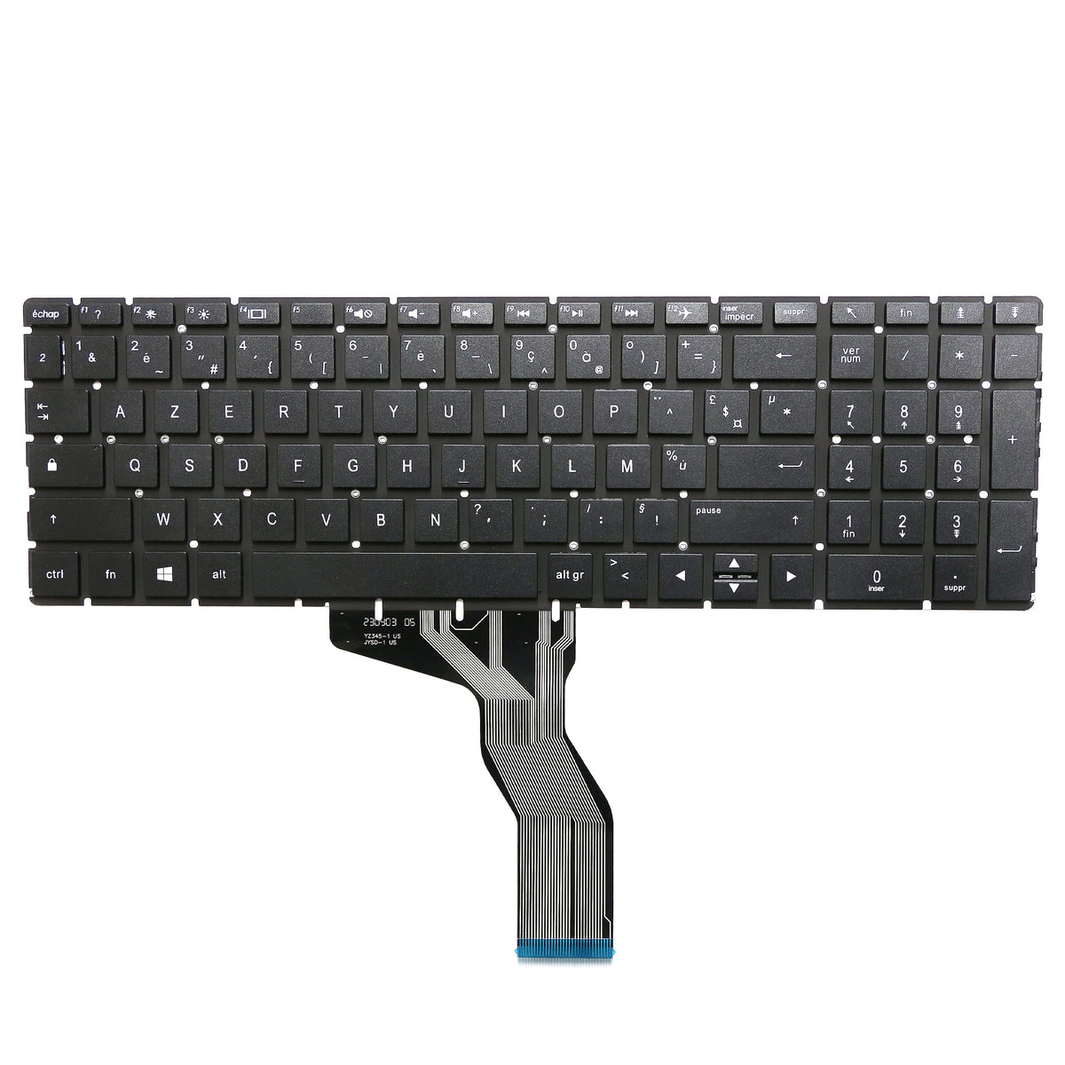 CLAVIER FRANÇAIS AZERTY POUR PC PORTABLE HP 15-CN / 15-CP / 15-DA / 15-DB / 15-DF / 15-DS
