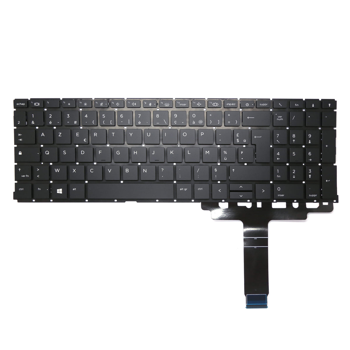 CLAVIER FRANÇAIS AZERTY POUR PC PORTABLE HP PROBOOK 650 G8 / 650 G9 / 655 G8 / 655 G9