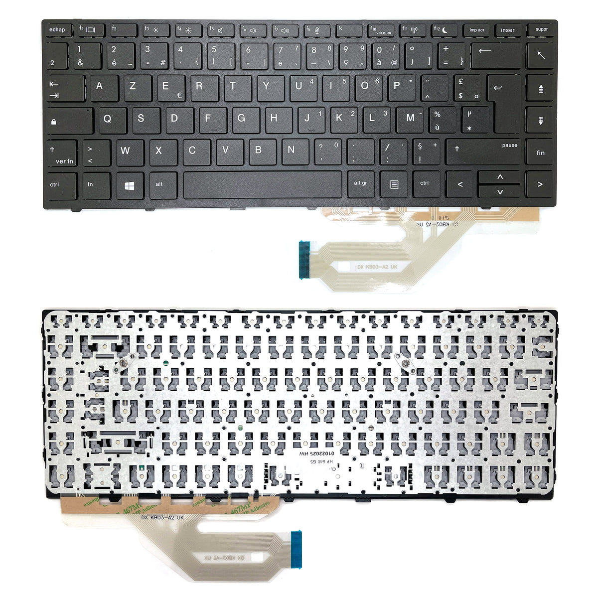 CLAVIER FRANÇAIS AZERTY POUR PC PORTABLE HP PROBOOK 640 G4 / 640 G5 / 645 G4 / 645 G5