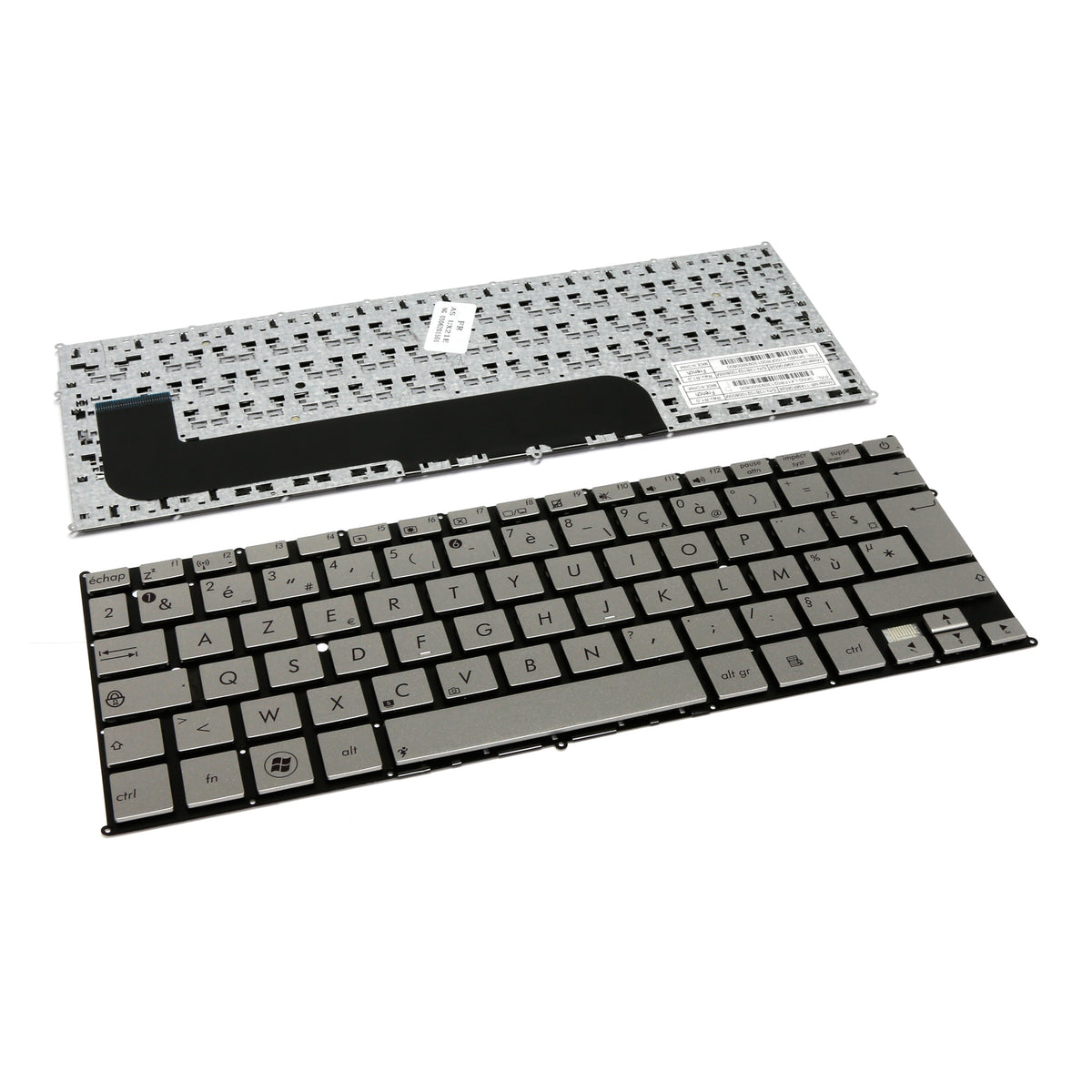 CLAVIER FRANÇAIS AZERTY POUR PC PORTABLE ASUS ZENBOOK UX21 / UX21A / UX21E - GRIS